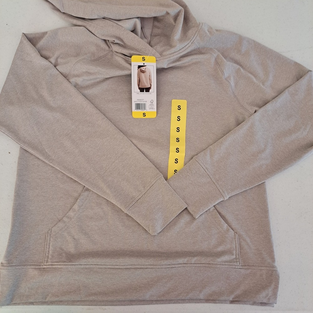 Danskin Melange Hoodie Womens Small Pink‎ NWT Ashes of Roses Heather 860-239-B9 - Picture 3 of 3